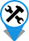 icon blue see